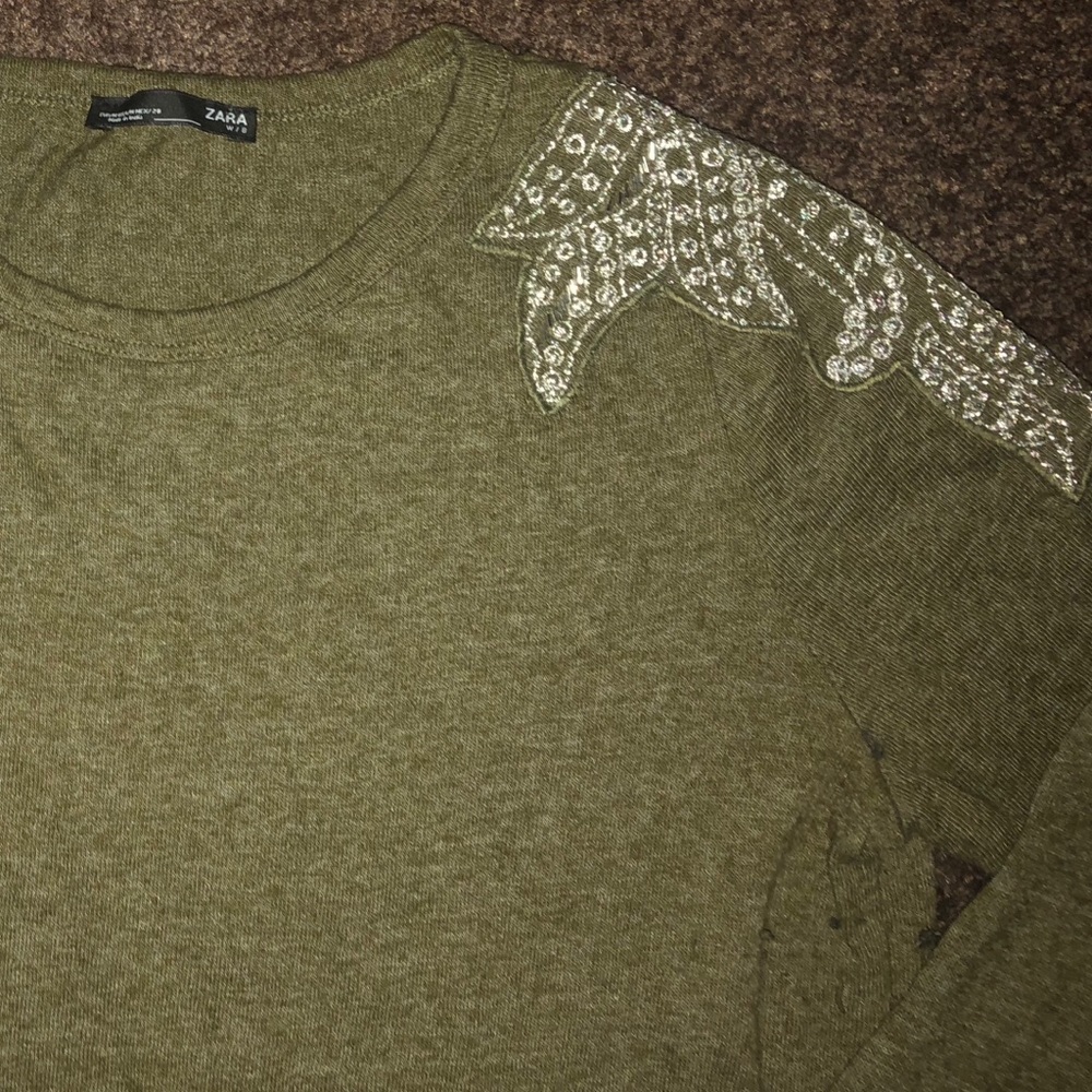 Zara Beaded Knit Top
